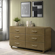 Tully Nutmeg 6-drawers Dresser