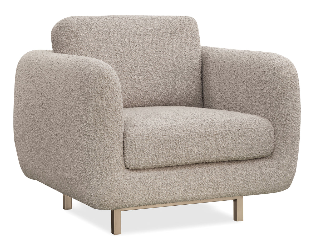 Dawson Barstool Swivel Accent Chair - Beige by Hooker Furniture - View 2