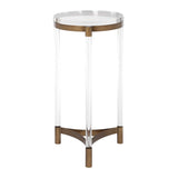 Pereira Round Acrylic Accent Table - Bronze by Uttermost - View 4