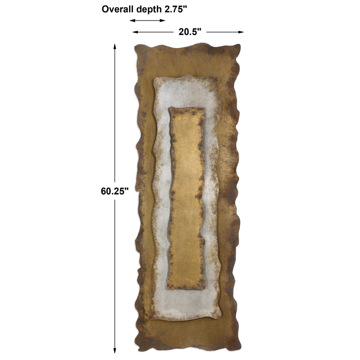 Jaymes Oxidized Panel - Gold / Light Brown by Uttermost - View 7