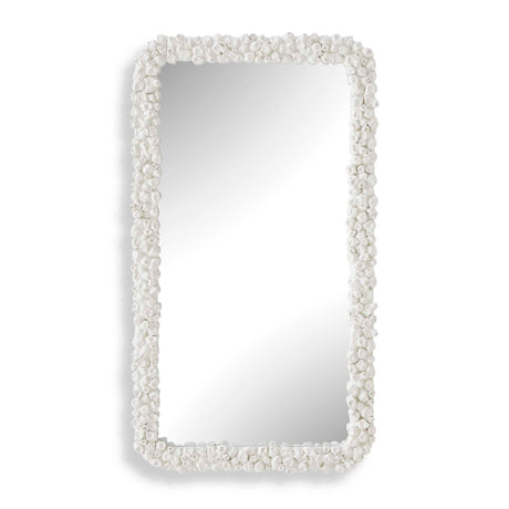 Barnacle Rectangular Mirror - White by Uttermost - View 1