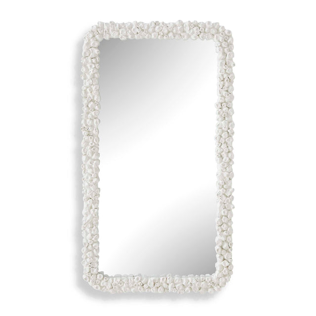 Barnacle Rectangular Mirror - White by Uttermost - View 1