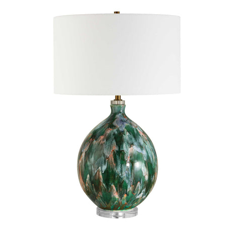 Mihaela Drip Glaze Table Lamp - Blue / Green by Uttermost - View 3