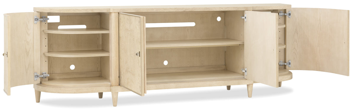 Archives Entertainment Console Alabaster - Beige by Hooker Furniture - View 3