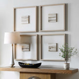 Studying Sepia Hand Painted Canvases (Set of 4) - Light Brown by Uttermost - View 3