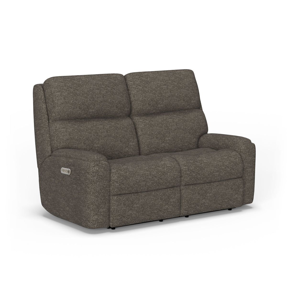 Rio Transitional Fabric Power Reclining Loveseat With Power Headrests | Flexsteel