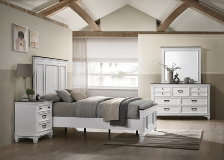 Clelane Wood Bedroom 5 piece Set with Shiplap Panel Queen Bed, Dresser, Mirror, Nightstand, and Chest - sold by Home Elegance USA