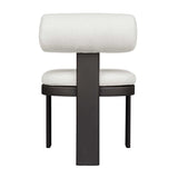 Bolster Back Outdoor Dining Chair - White / Black by Uttermost - View 5