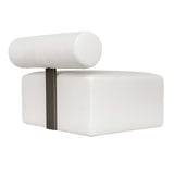 Bolster Back Armless Outdoor Sofa - White by Uttermost - View 13