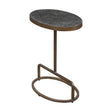 Jessenia Stone Accent Table - Dark Gray / Gold by Uttermost - View 1