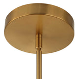 Wedge 12 Light LED Brass Chandelier White / Gold - Gold / White by Uttermost - View 14