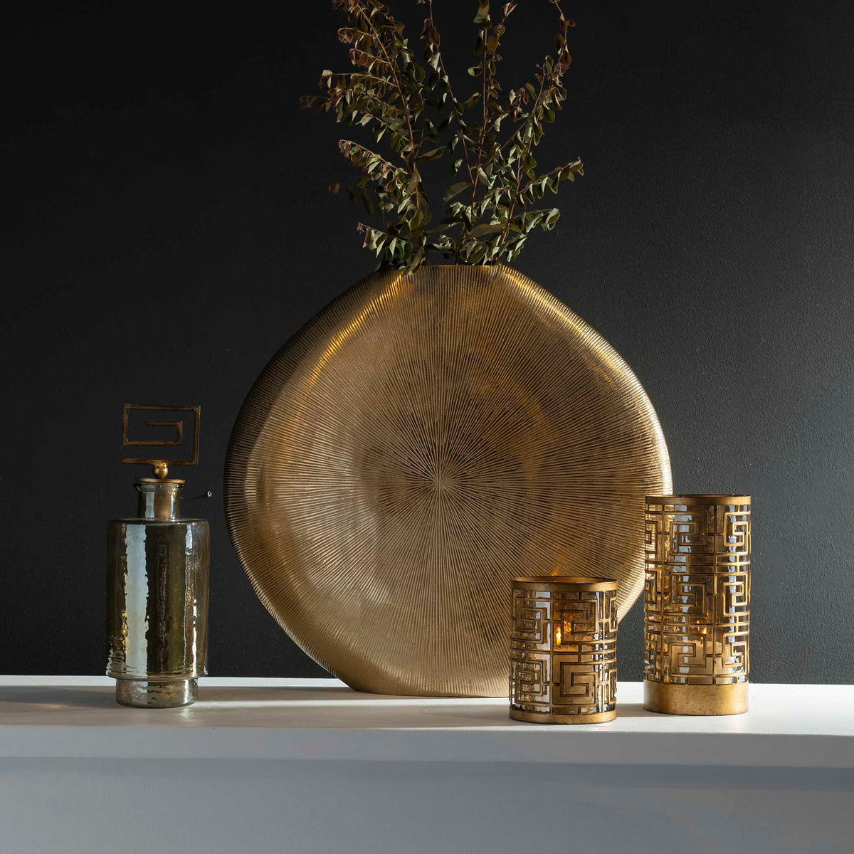 Gretchen Vase - Gold by Uttermost - View 2