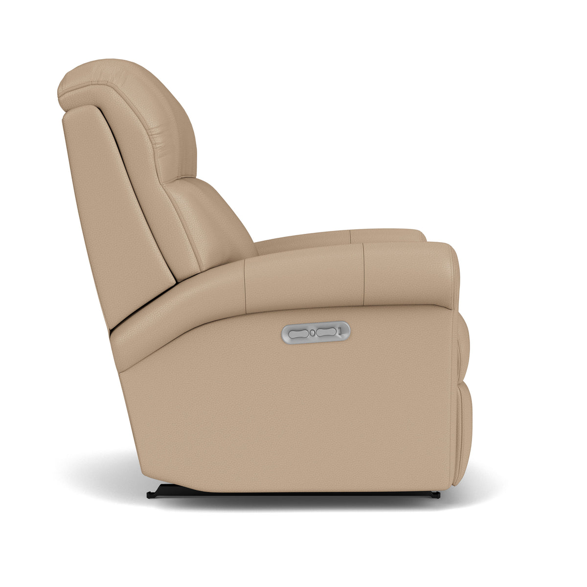 Davis Traditional Leather Power Rocking Recliner, Power Headrest | Flexsteel