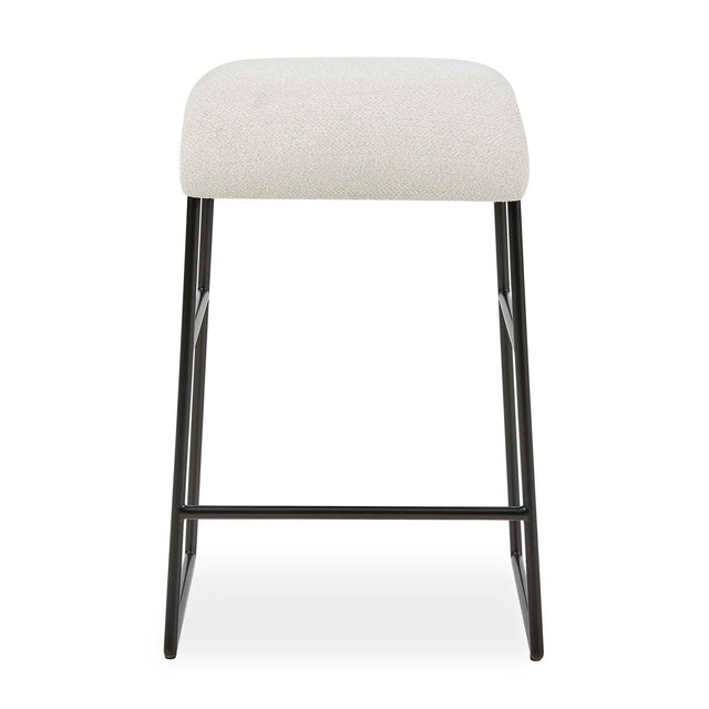 Arcane Counter Stool Ecru - Black / White by Uttermost - View 1