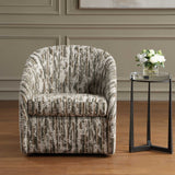Mari Boucle Swivel Chair - Green / White by Uttermost - View 2