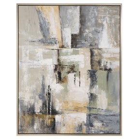 Intuition Hand Painted Abstract Art - Beige by Uttermost - View 1