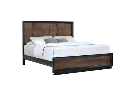 Houston Traditional Style King 5 Piece Bedroom Set in Walnut - sold by Home Elegance USA