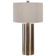 Taria Table Lamp Brushed Brass - Light Brown / Beige by Uttermost - View 1