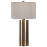 Taria Table Lamp Brushed Brass - Light Brown / Beige by Uttermost - View 1