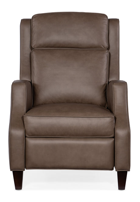 Tricia Manual Push Back Recliner - Dark Brown by Hooker Furniture - View 6