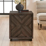 Barrett Oak Cabinet Dark Charcoal - Black by Uttermost - View 3