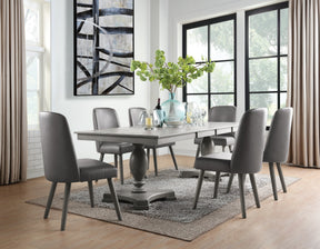 Waylon Gray Oak Finish 7PCs Dining Room Set - sold by Home Elegance USA
