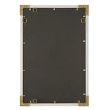 Malik White & Gold Mirror - White / Black by Uttermost - View 6