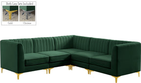 Alina - Modular Sectional 5 Piece - Green