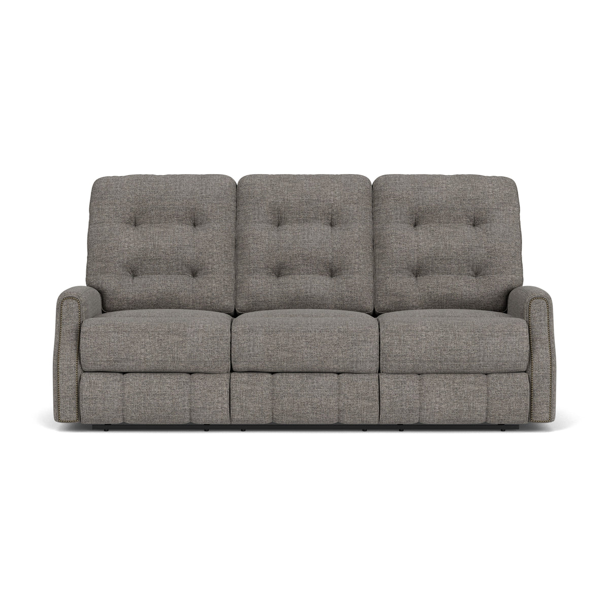Devon Transitional Fabric Power Reclining Sofa With Nailhead Trim | Flexsteel