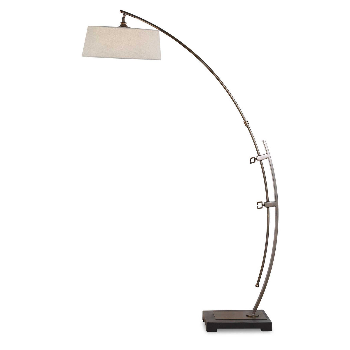 Calogero Arc Floor Lamp - Bronze / Beige by Uttermost - View 1