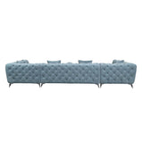 Atronia - Sectional Sofa - Deep Green Fabric | Home Elegance USA