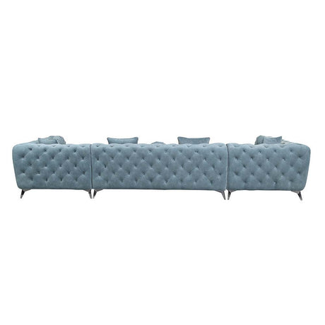 Atronia - Sectional Sofa - Deep Green Fabric - LV01161 - Home Elegance USA - 3