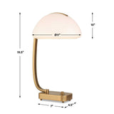 Bend The Rules Desk Lamp Brass - Gold by Uttermost - View 13