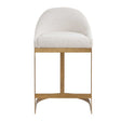 Ira Counter Stool Gold / Ivory - Gold / White by Uttermost - View 1