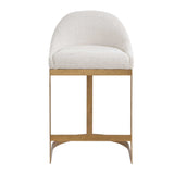 Ira Counter Stool Gold / Ivory - Gold / White by Uttermost - View 1