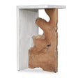 Intersect Modern Accent Table - White / Light Brown by Uttermost - View 1