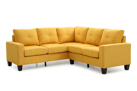 Glory Furniture - Newbury G470B-SC Sectional, YELLOW - sold by Home Elegance USA