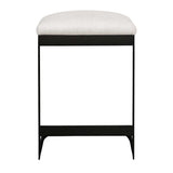 Maude Outdoor Counter Stool - White / Black by Uttermost - View 4