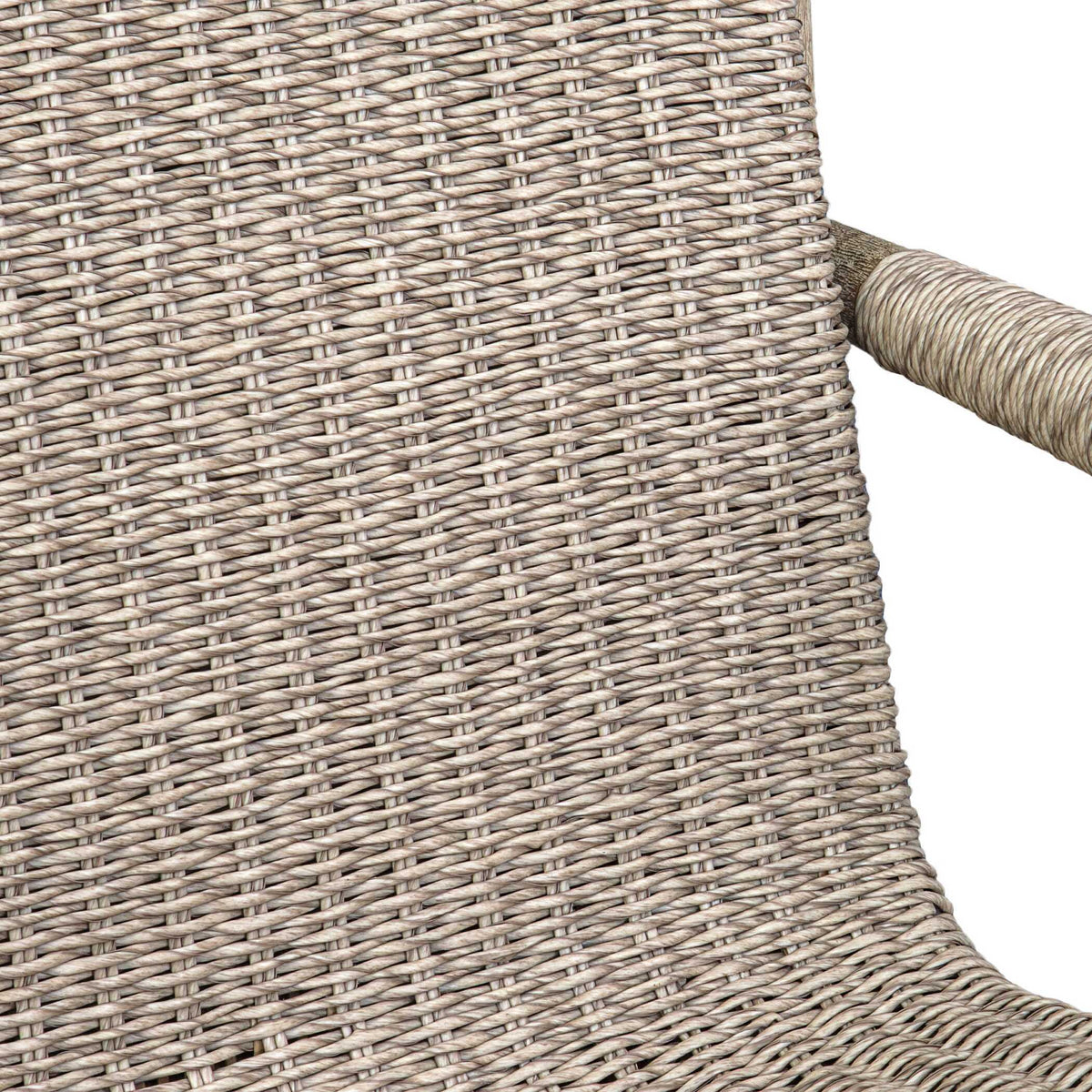 Sumba Wicker Outdoor Lounge Chair - Gray by Uttermost - View 12
