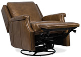 Collier Power Swivel Glider Recliner - Dark Brown by Hooker Furniture - View 4