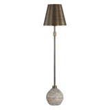 Jaycee Dark Travertine Buffet Lamp Brass / Gold / Gray - Bronze / Gray by Uttermost - View 3