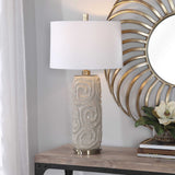 Zade Table Lamp Warm Gray - White by Uttermost - View 2