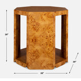 Indus Side Table Burl - Light Brown by Uttermost - View 7