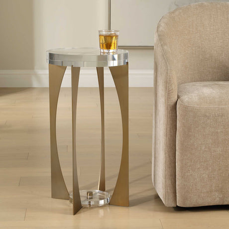 Kolkata Accent Table Brass - Gold by Uttermost - View 3