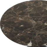 Hastings Marble Accent Table - Dark Brown by Uttermost - View 4