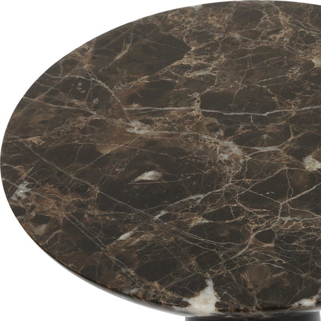 Hastings Marble Accent Table - Dark Brown by Uttermost - View 4