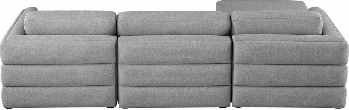 Beckham - Modular Sectional 4 Piece - Gray | Home Elegance USA