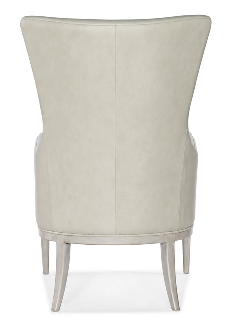Kyndall Club Chair With Accent Pillow - Beige by Hooker Furniture - View 2