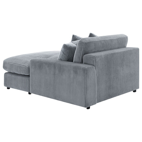 Marcus Fog Track Arms Reversible Sectional with Pillows - sold by Home Elegance USA