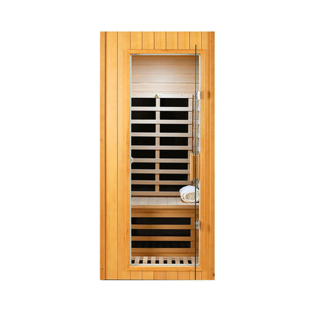 Hemlock One-Person Far Infrared Roof-Embedded Indoor Sauna Room - sold by Home Elegance USA